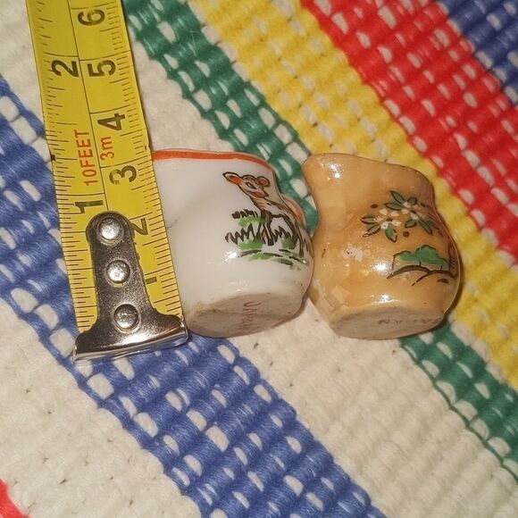 Vintage ceramic deer tree miniature jugs Japan - Picture 7 of 12